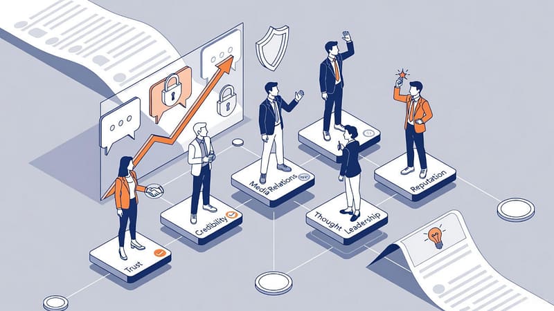 Illustration showing how best pr agencies india build long-term brand loyalty through trust and reputation